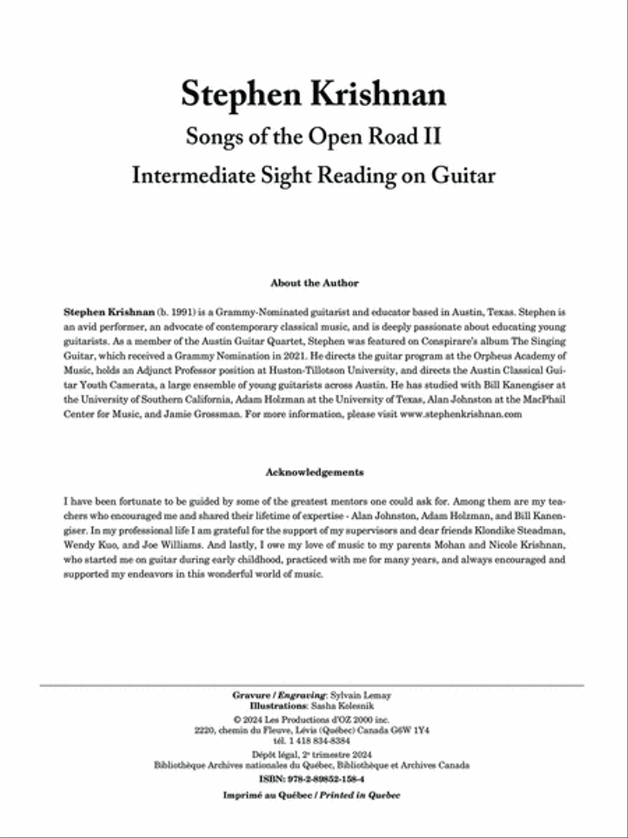Songs of the Open Road II: Intermediate Sight Reading Collection / Songbook scores gallery preview page 2