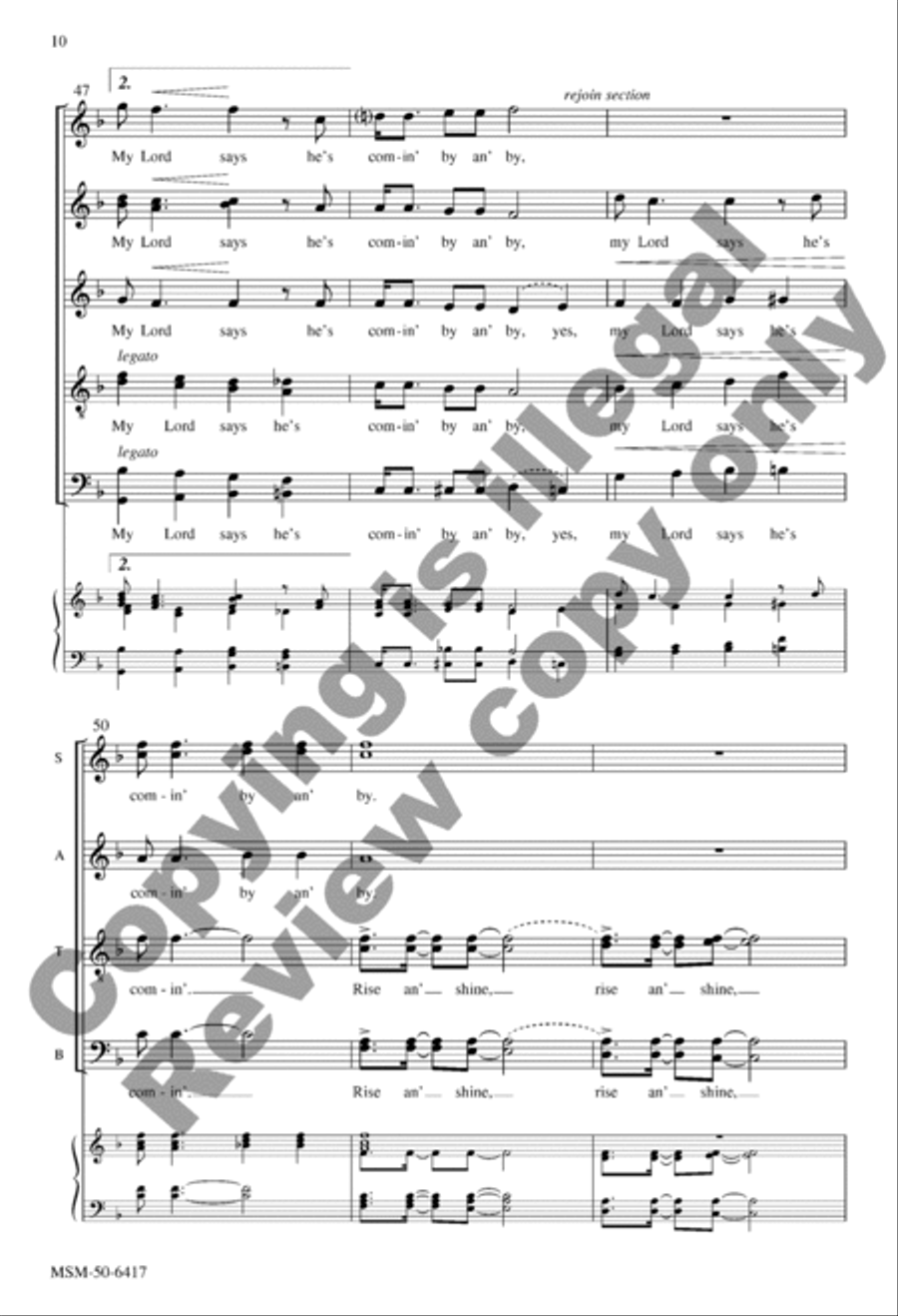 Rise, Shine! Divisi scores gallery preview page 10