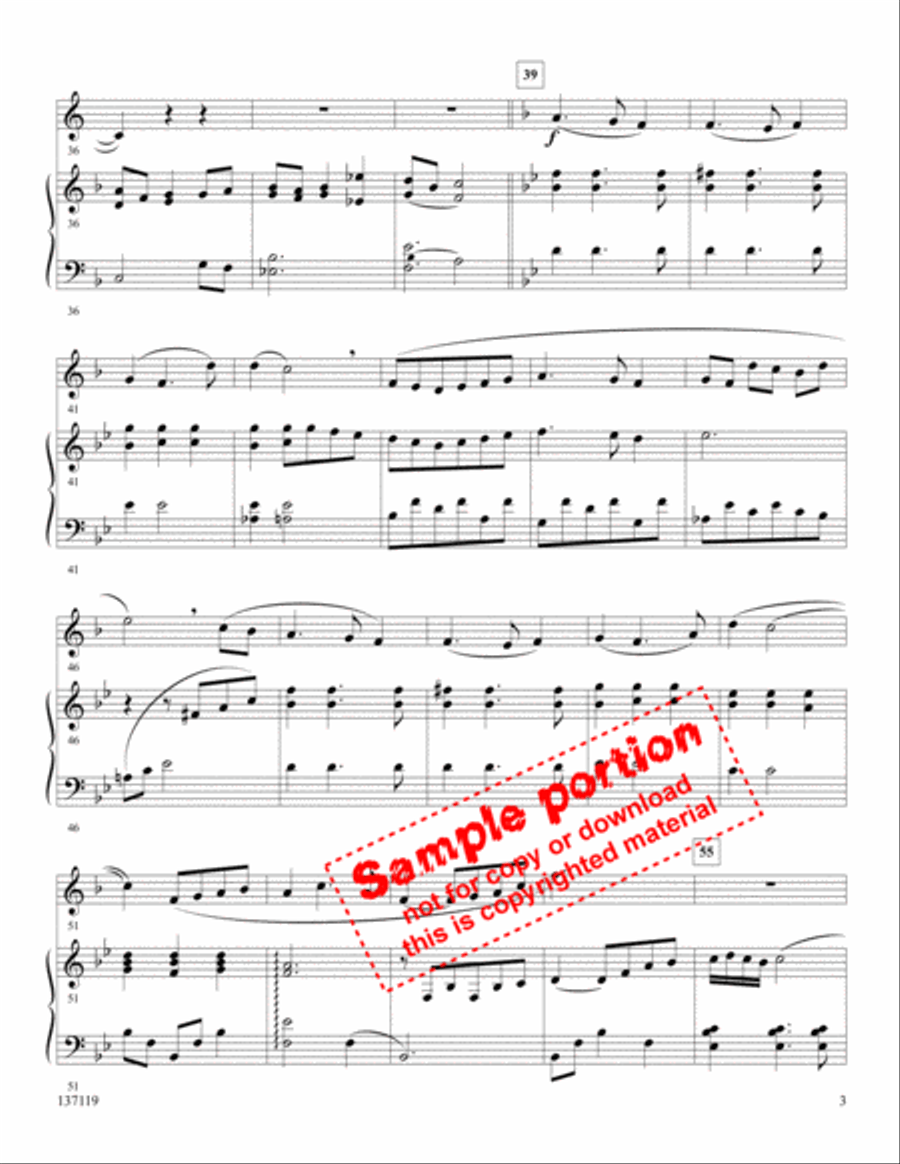 Softly And Tenderly Horn scores gallery preview page 3