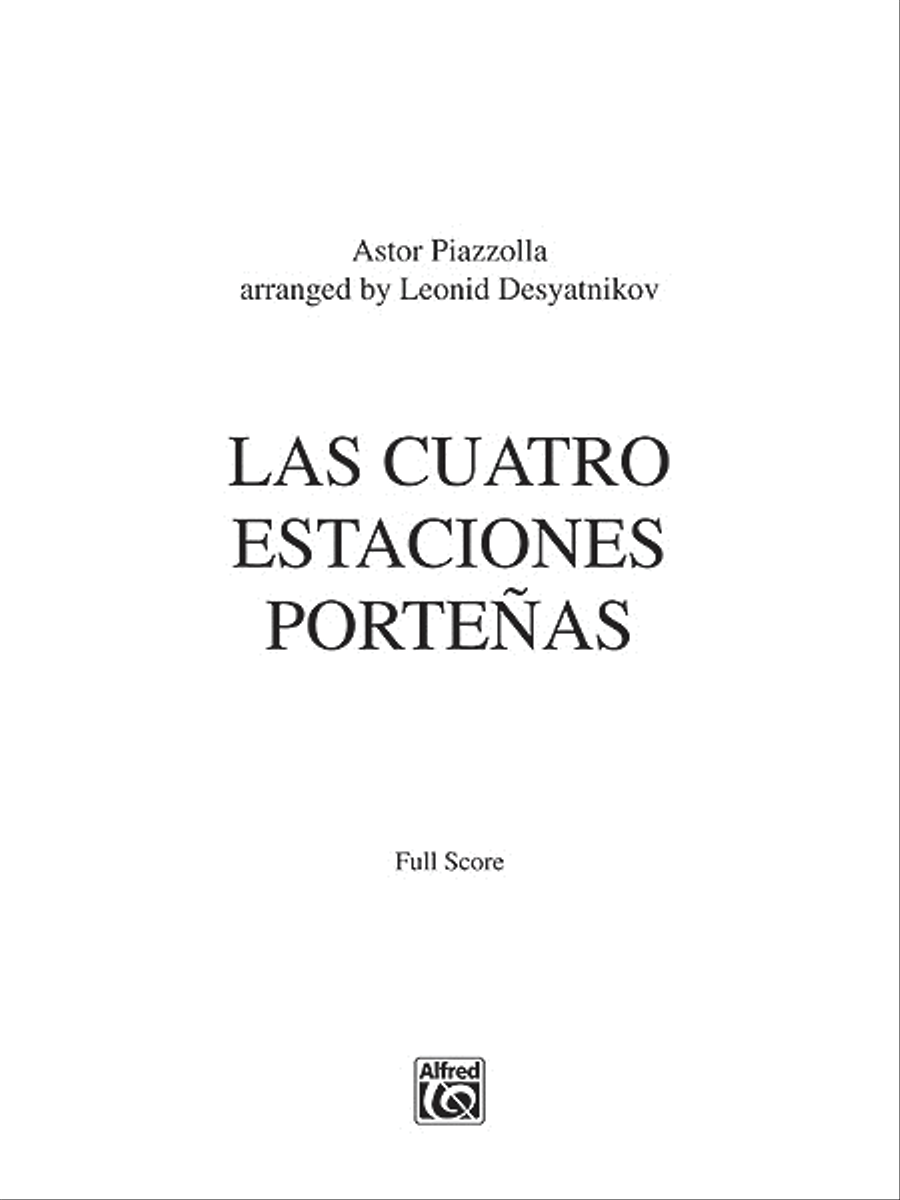 Las Cuatro Estaciones Porteñas String Orchestra scores gallery preview page 1