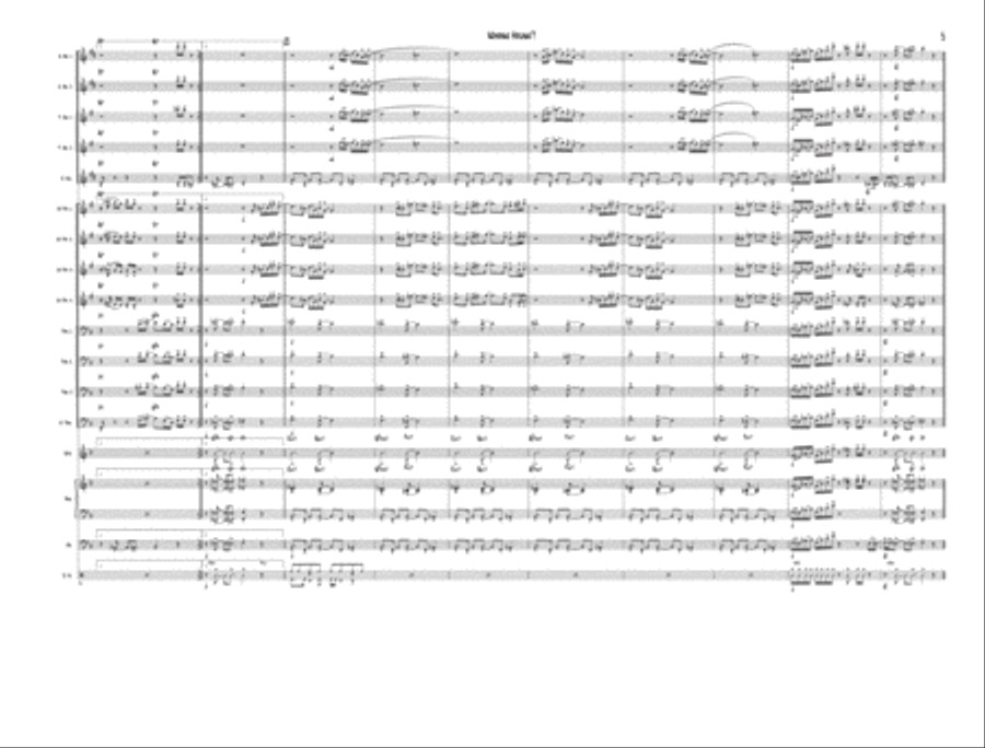 Whose House? Whose House? Jazz Ensemble scores gallery preview page 6