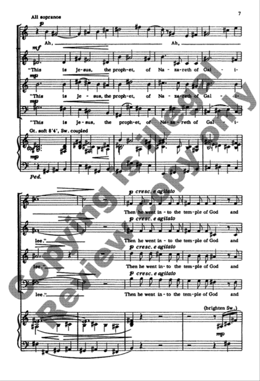 When Christ Rode Into Jerusalem 4-Part scores gallery preview page 21