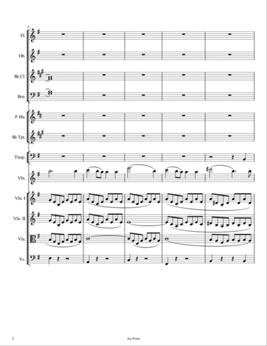 Mendelssohn - Violin Concerto In E Minor,Op.64 -1. Allegro Full Score Original - Score Only Full Orchestra scores gallery preview page 2