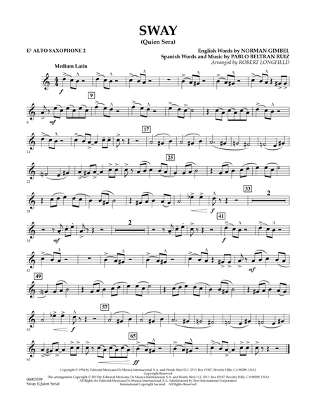 Sway (quien Sera) Dl - Eb Alto Saxophone 2