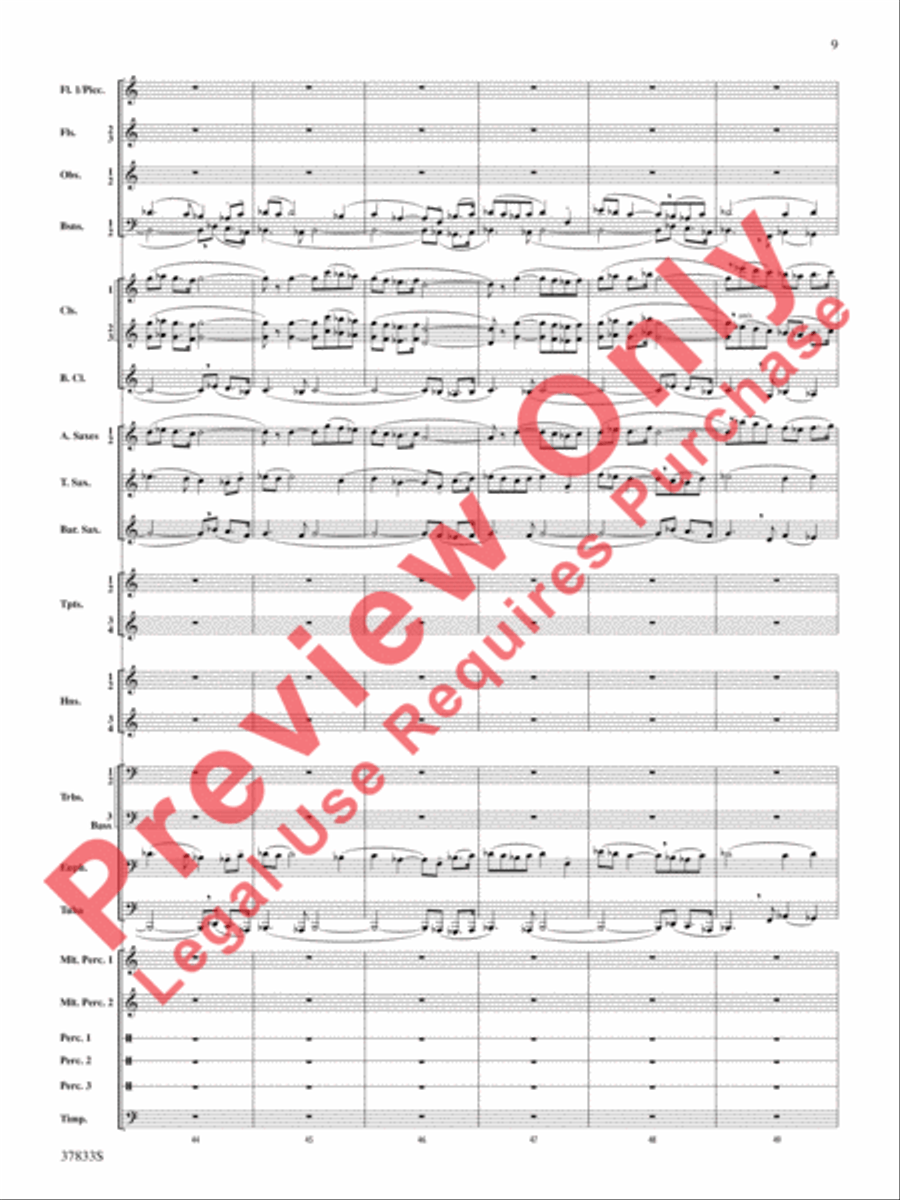 Symphonic Essay Concert Band scores gallery preview page 10