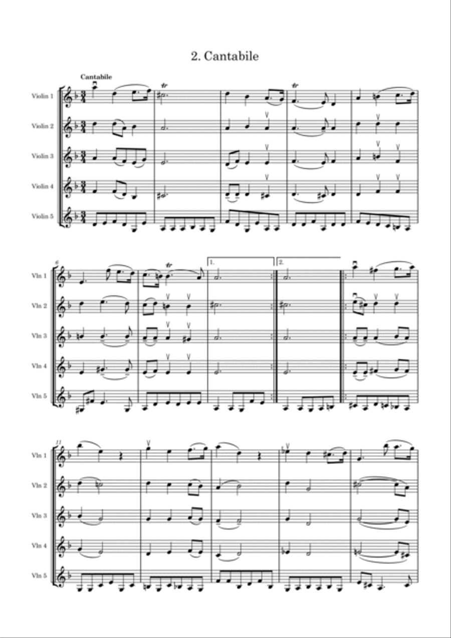 Sonatina No. 6 Sonatina No. 6 Small Ensemble scores gallery preview page 5