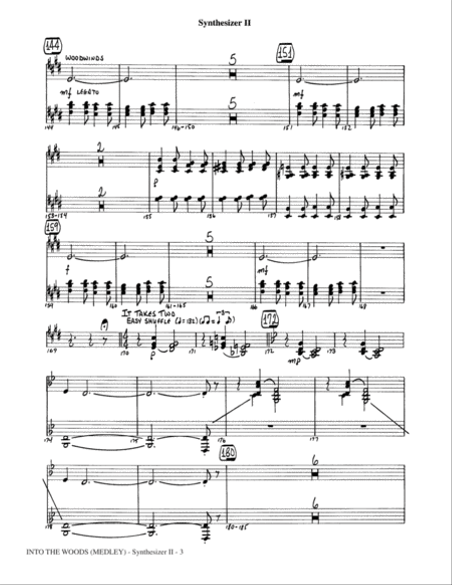 Into The Woods (Medley) - Synthesizer II Choir scores gallery preview page 3