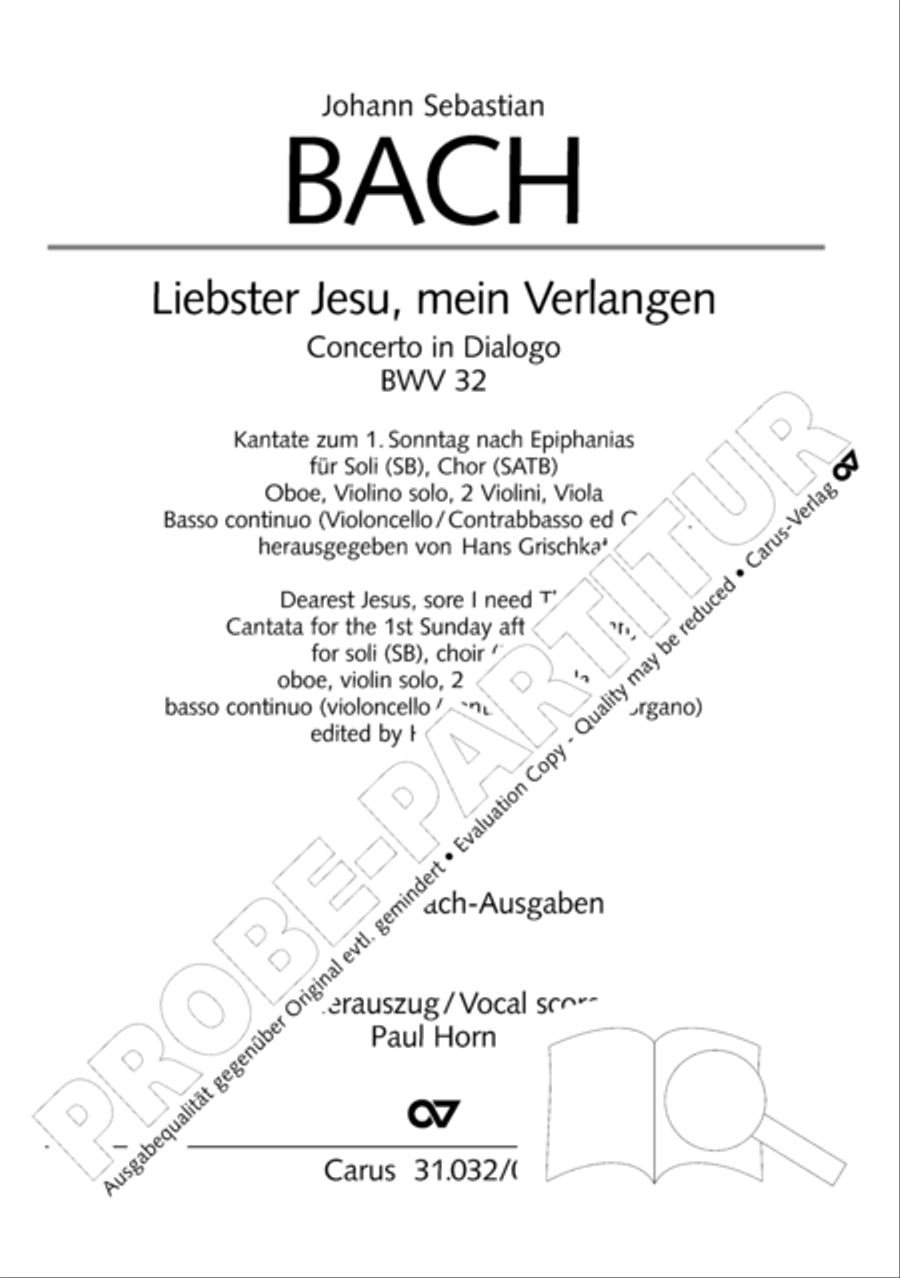 Dearest Jesus, sore I need Thee (Liebster Jesu, mein Verlangen) 4-Part scores gallery preview page 2