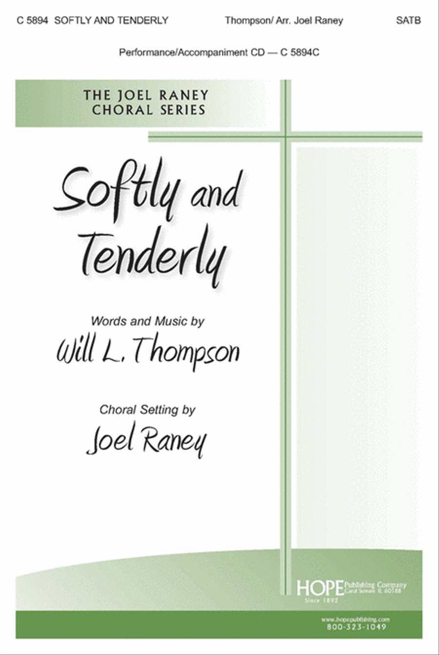 Softly and Tenderly 4-Part scores gallery preview page 1
