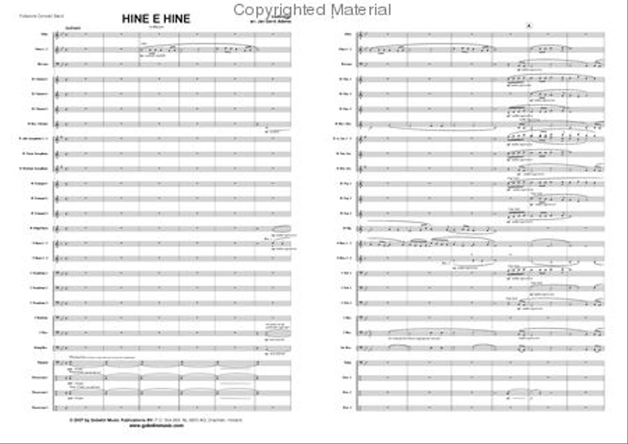 Hine e Hine Concert Band scores gallery preview page 2