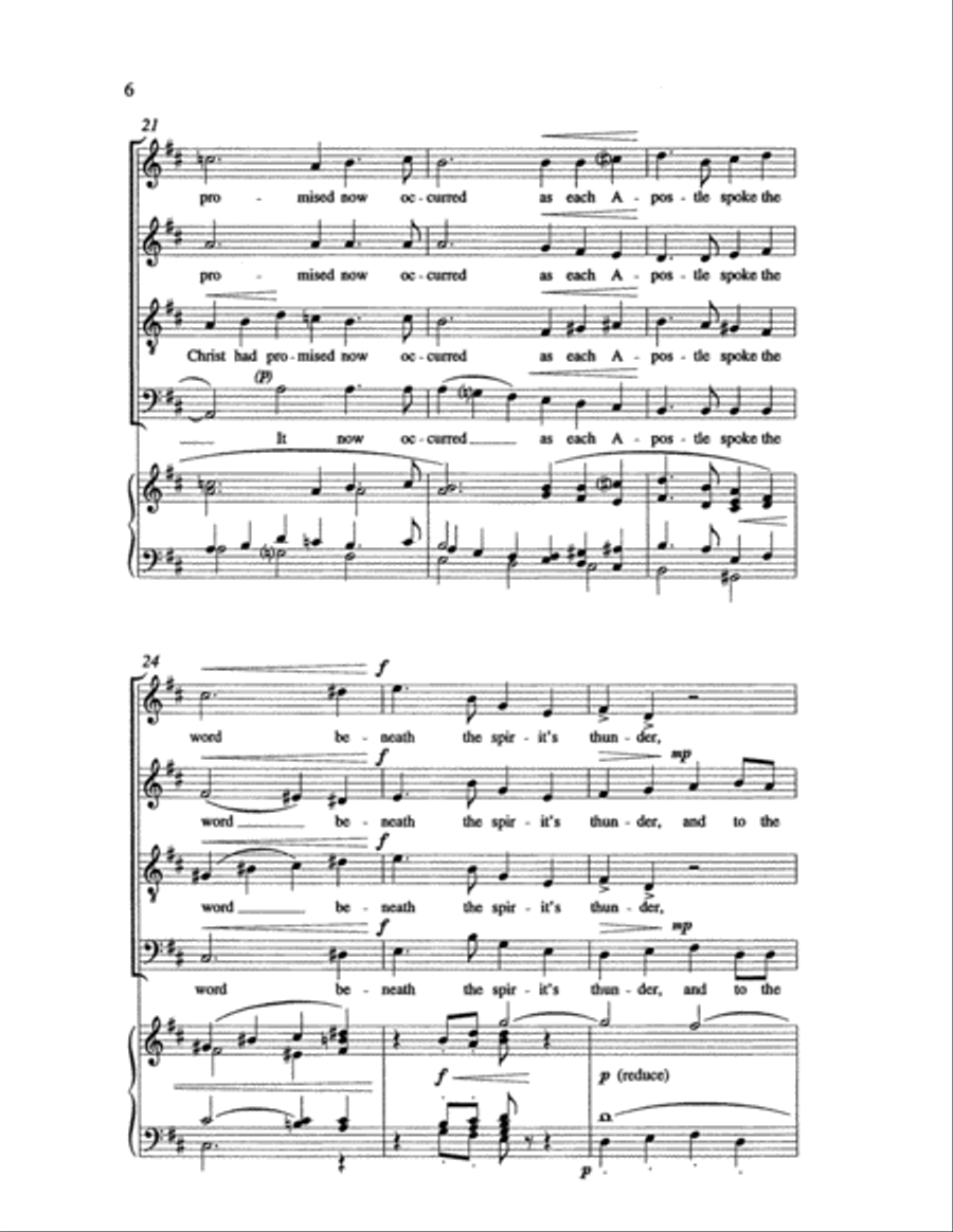 A Mighty Sound from Heaven 4-Part scores gallery preview page 6