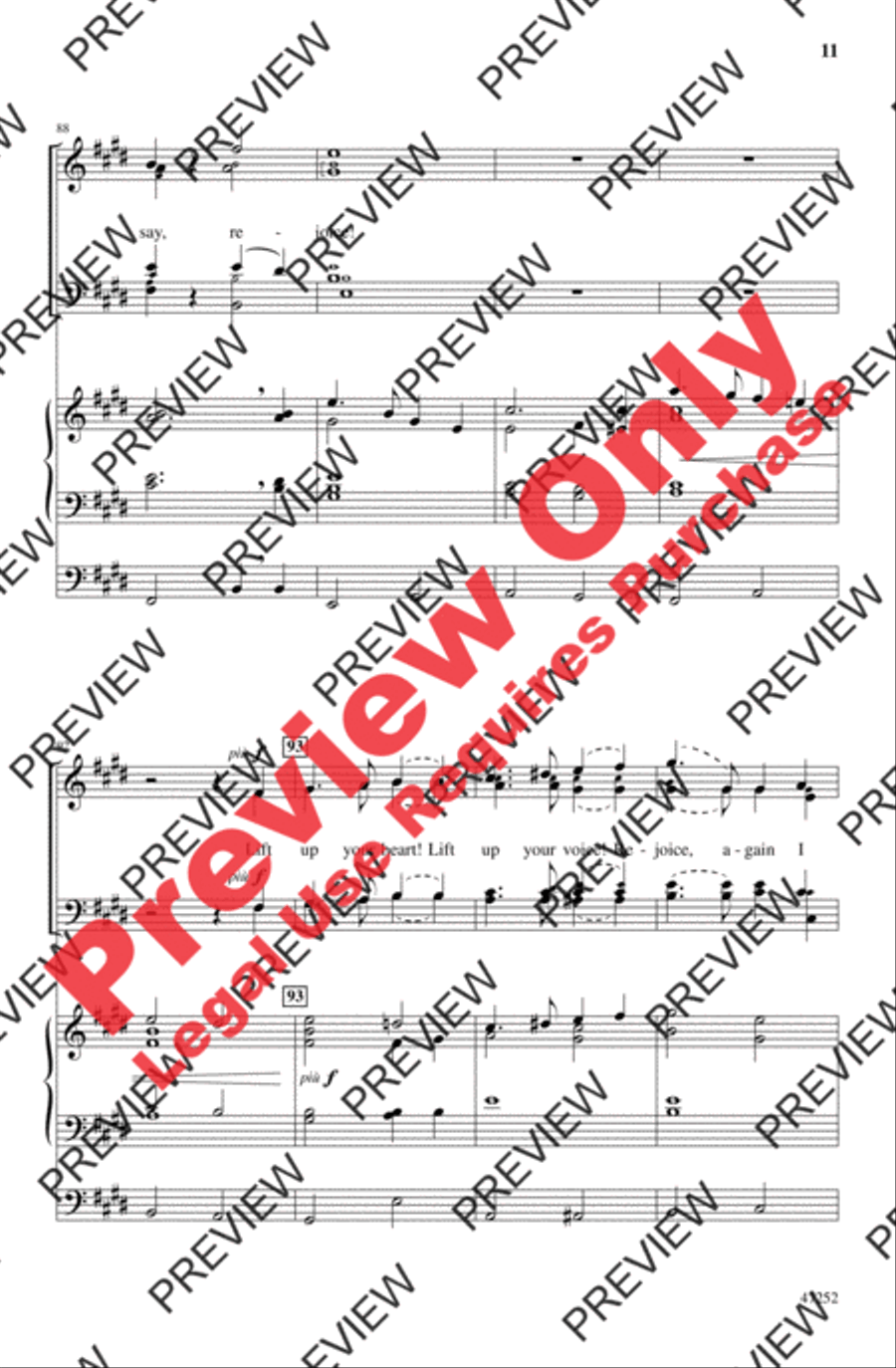 Rejoice, the Lord Is King! 4-Part scores gallery preview page 11