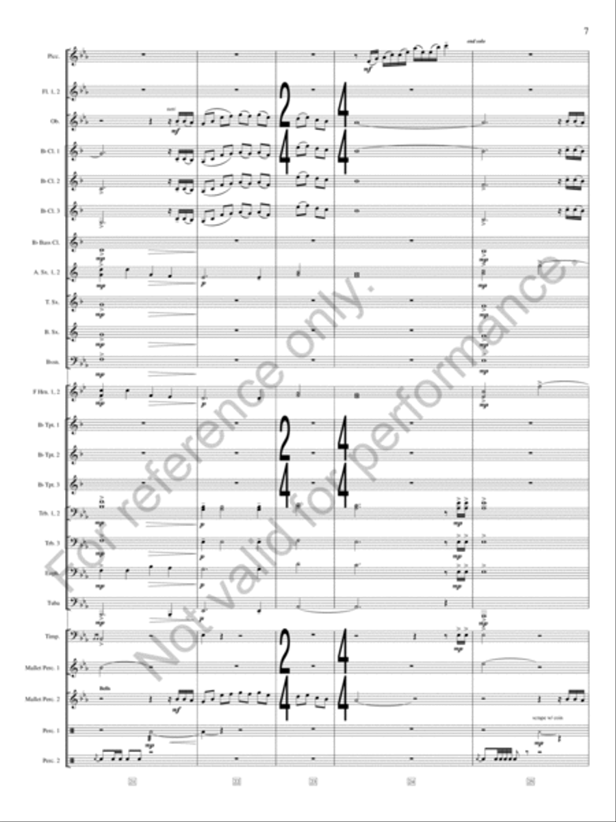 River City Sunset River City Sunset Concert Band scores gallery preview page 8