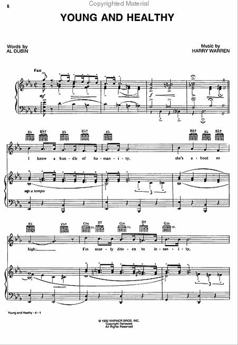 42nd Street 42nd Street Piano, Vocal, Guitar scores gallery preview page 2