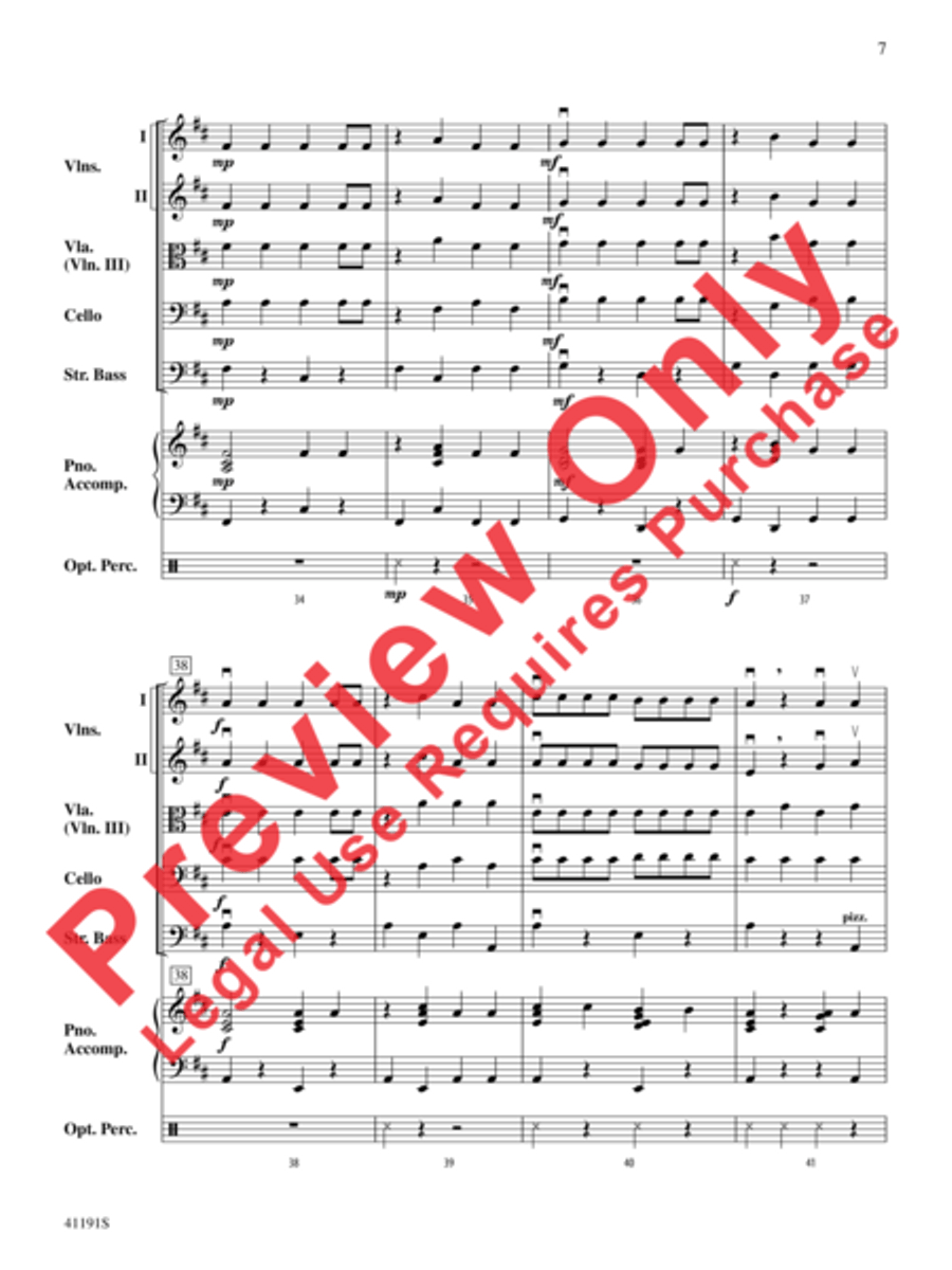 Dry Bones String Orchestra scores gallery preview page 9