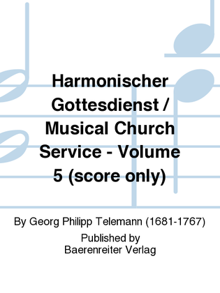 Book cover for Harmonischer Gottesdienst / Musical Church Service - Volume 5 (score only)