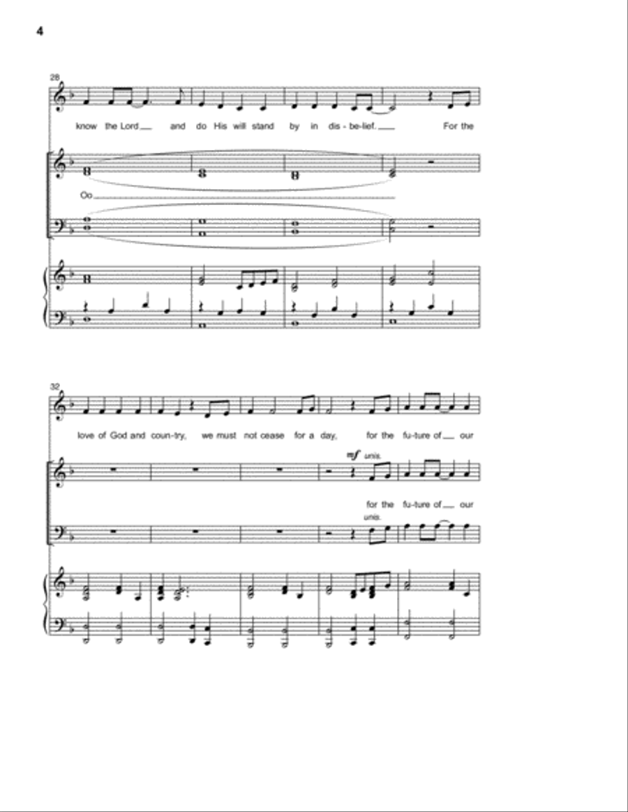Turn The Tide 4-Part scores gallery preview page 3
