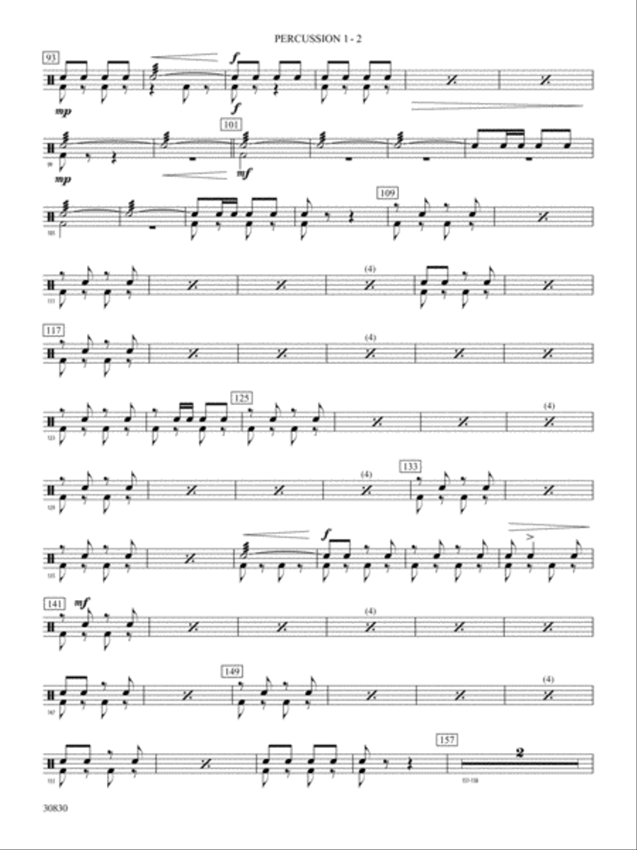 Oxford Street (March): 1st Percussion Concert Band scores gallery preview page 2