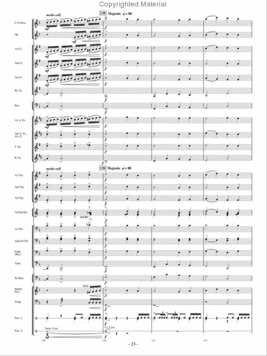 Flight of Valor Concert Band scores gallery preview page 22