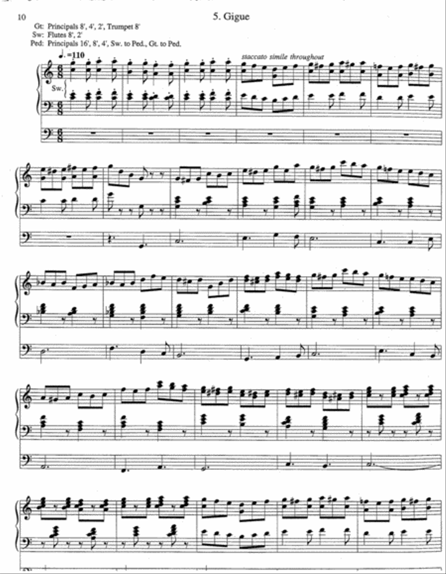 Variations on The Ash Grove Organ scores gallery preview page 4