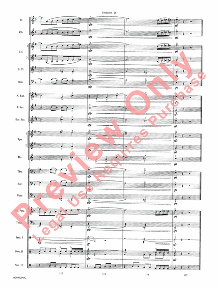 To Forge the New Frontier Concert Band scores gallery preview page 31