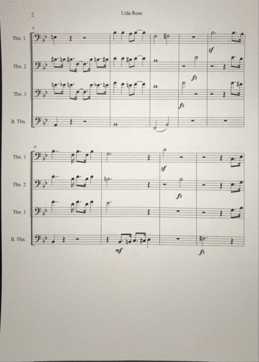 Lida Rose Brass Ensemble scores gallery preview page 3