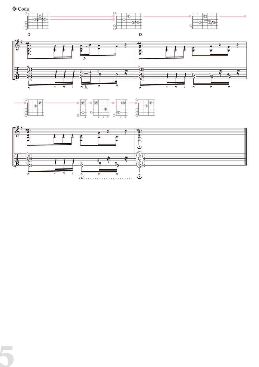 Norwegian Wood (this Bird Has Flown) Acoustic Guitar scores gallery preview page 5