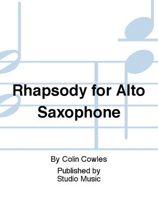 Rhapsody for Alto Saxophone