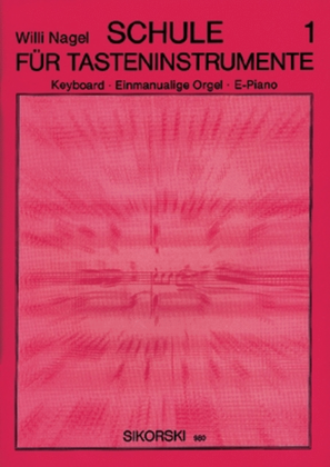 Book cover for Schule Fur Tasteninstrumente Fur Keyboard, Einmanualige Orgel, E-piano -bd 1-