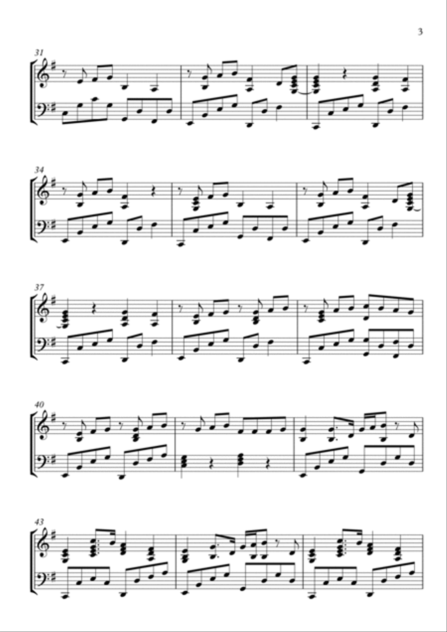 Darkside Piano Solo scores gallery preview page 3