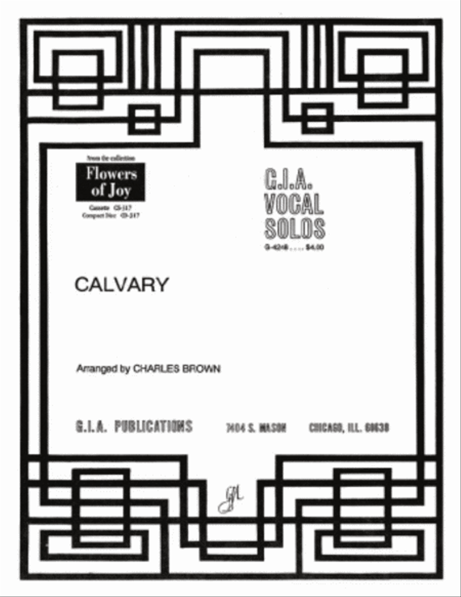 Calvary Unison Choir scores gallery preview page 1