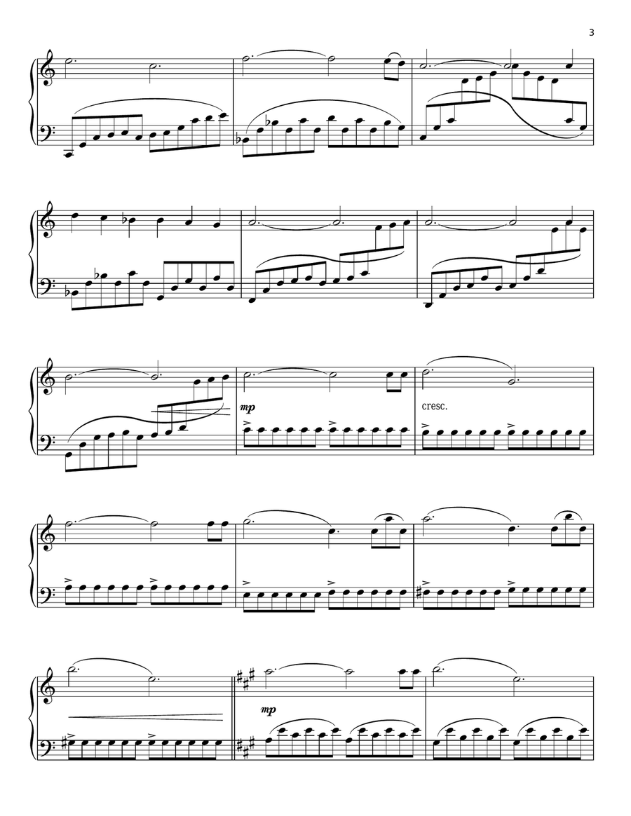Mozart Piano Solo scores gallery preview page 3