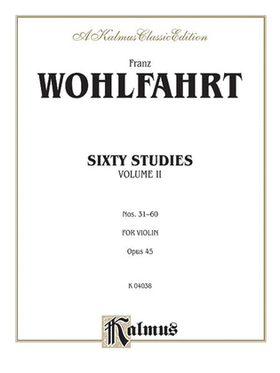 Book cover for Sixty Studies, Op. 45, Volume 2