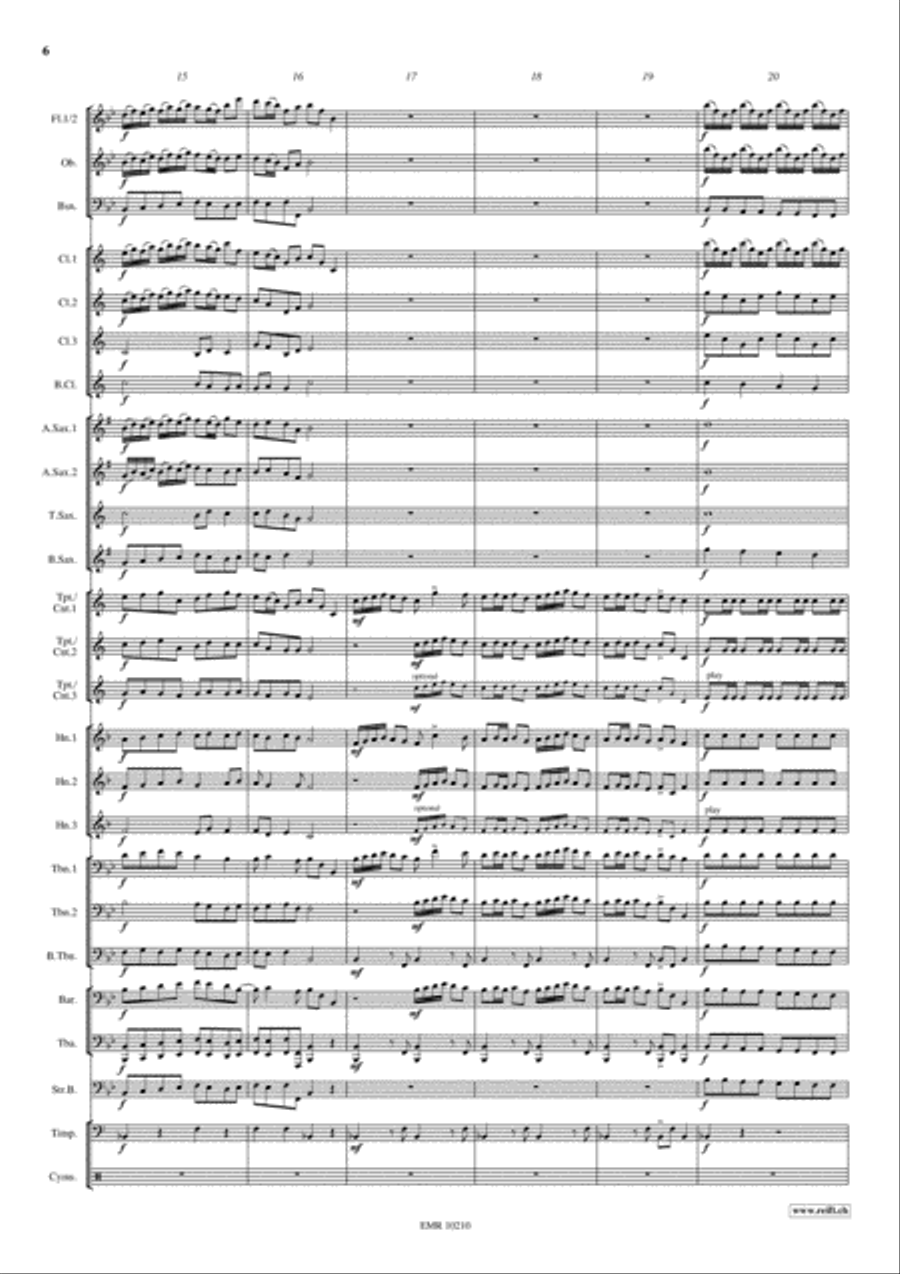 Entry Of The Queen Of Sheba Concert Band scores gallery preview page 7