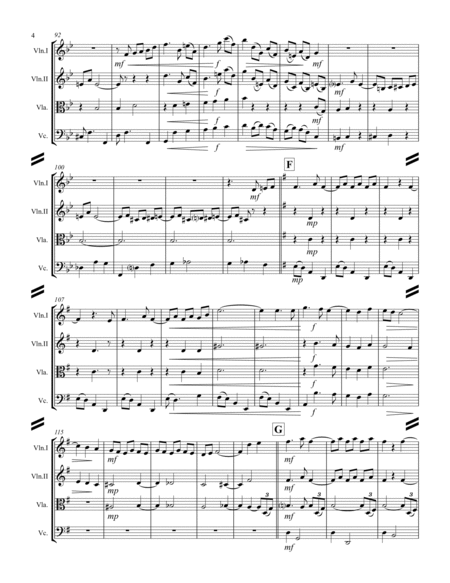 Debussy – La plus que lente (for String Quartet) image number null