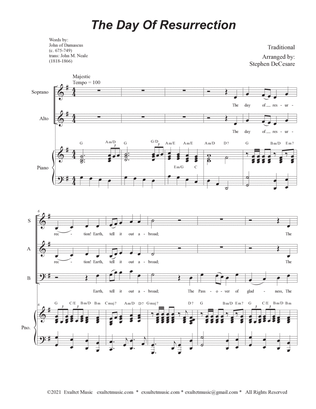 The Day Of Resurrection (Vocal Trio (SAB) - Piano accompaniment)