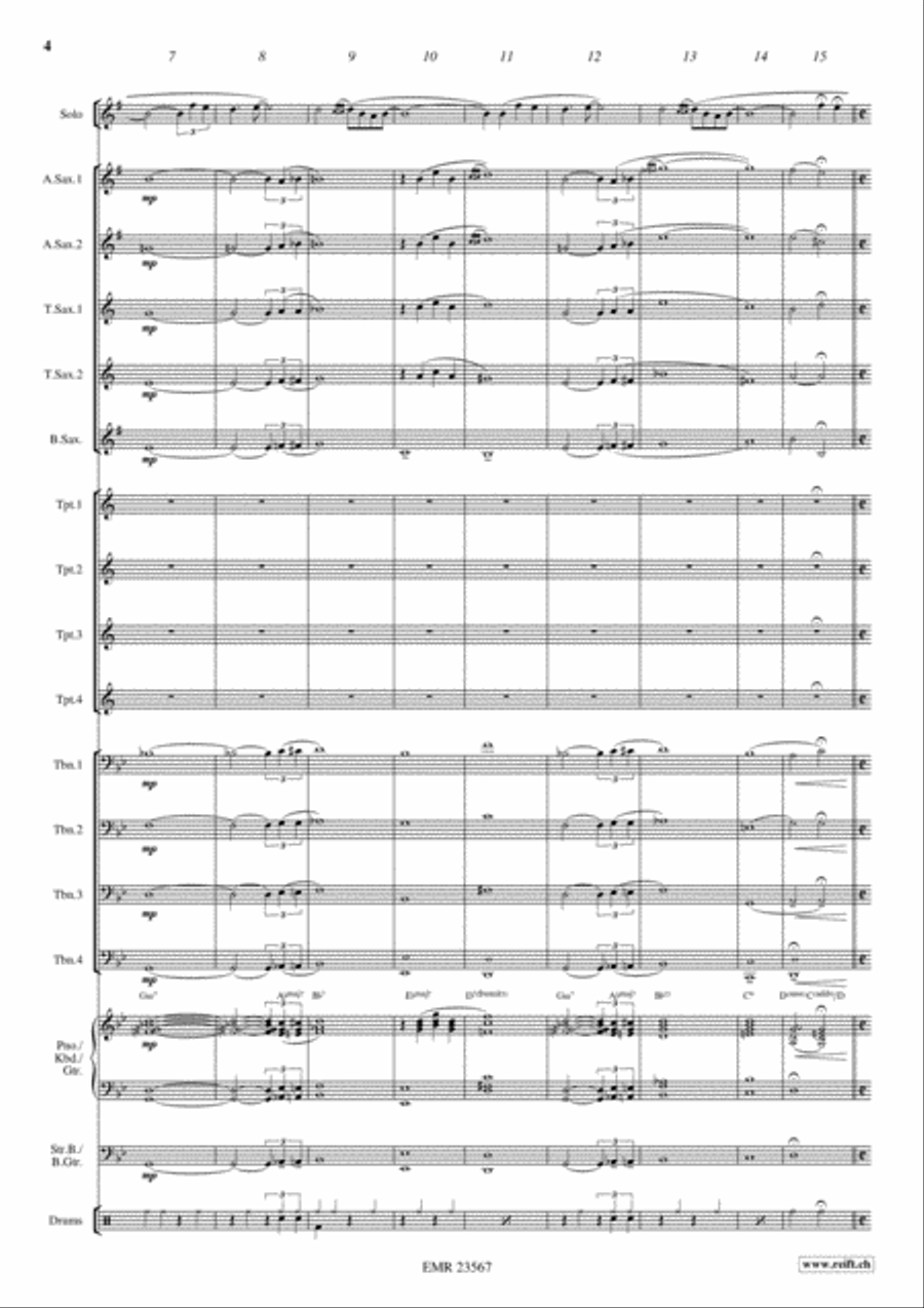Funkysax Big Band scores gallery preview page 4
