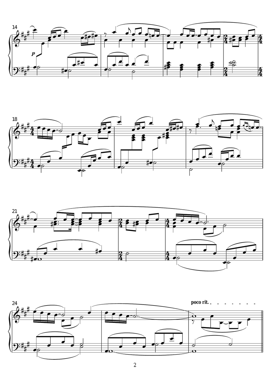 Happy New Year Piano Solo scores gallery preview page 2
