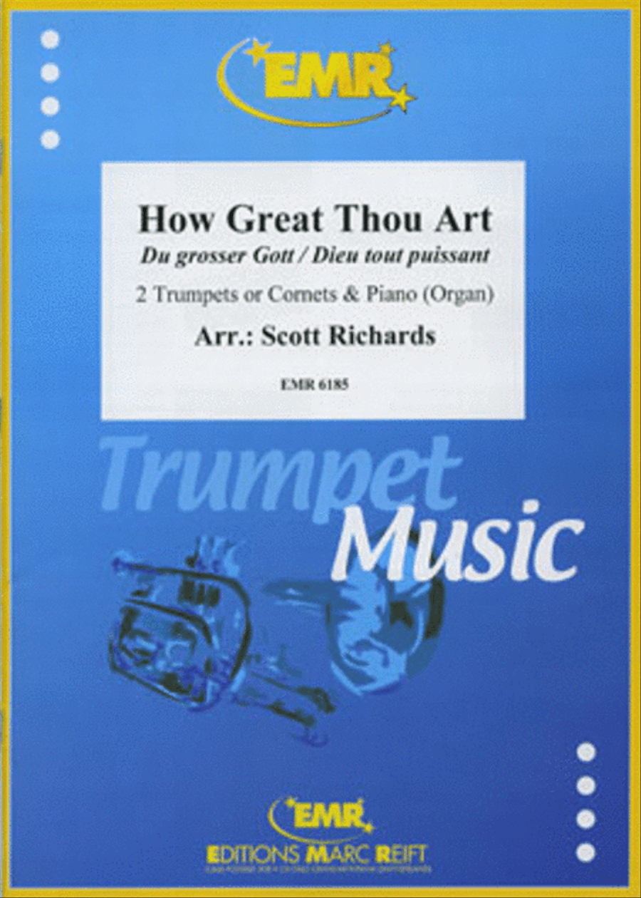 How Great Thou Art Trumpet Duet scores gallery preview page 1