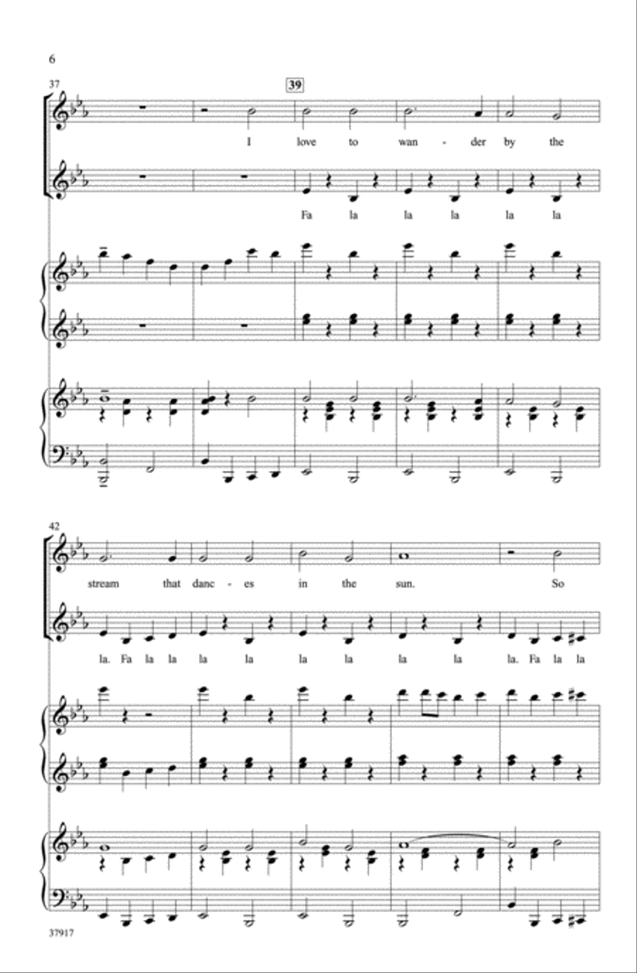 The Happy Wanderer Choir scores gallery preview page 5