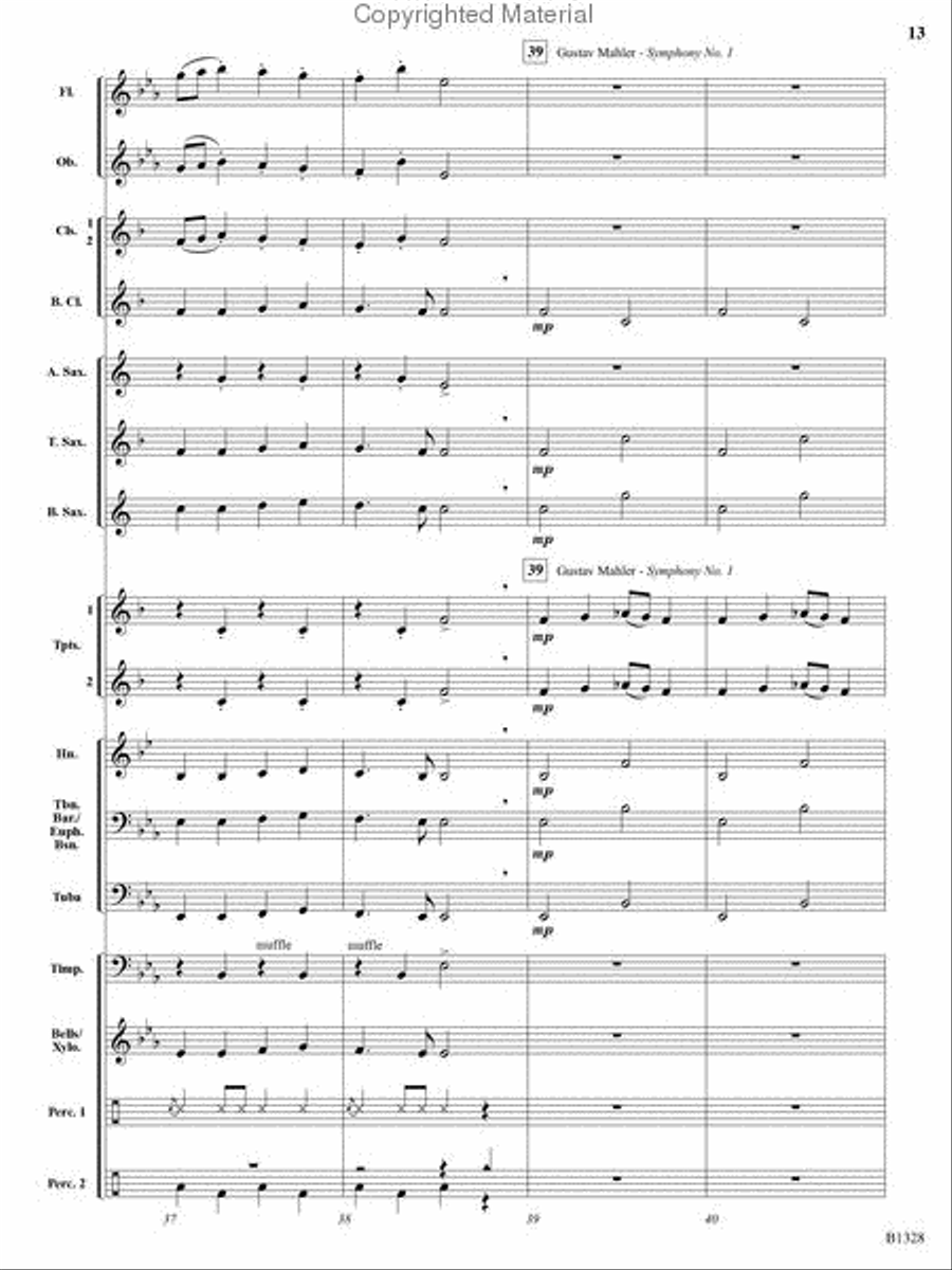 Ten Masters in Two Minutes Concert Band scores gallery preview page 11