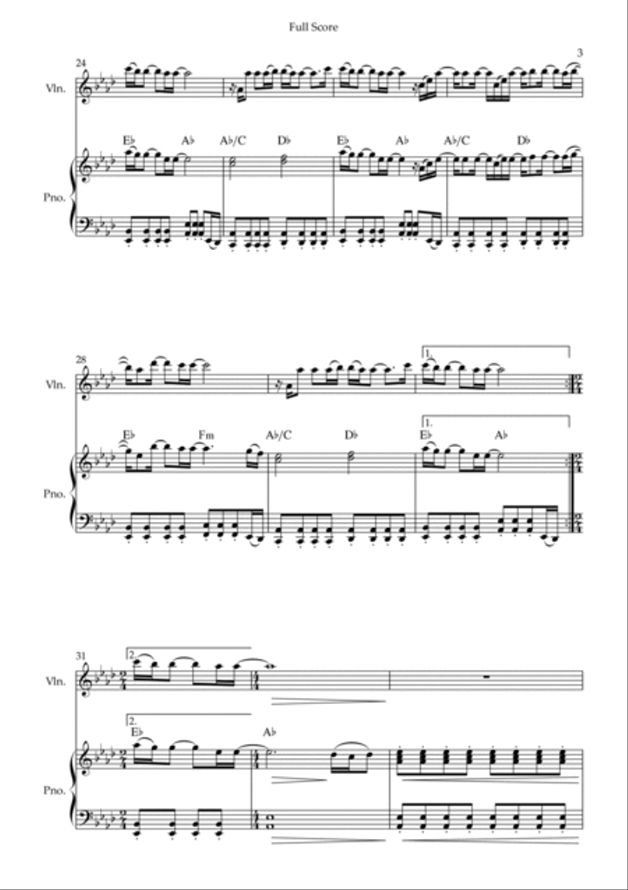 Goodness Of God Violin Solo scores gallery preview page 3