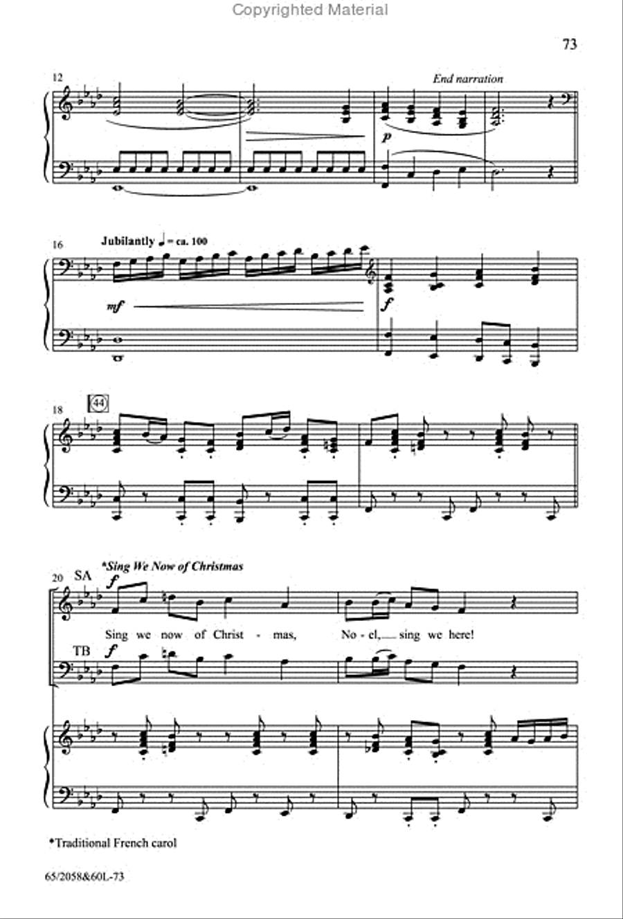 The Christmas Story - SATB Score with Performance CD 4-Part scores gallery preview page 40