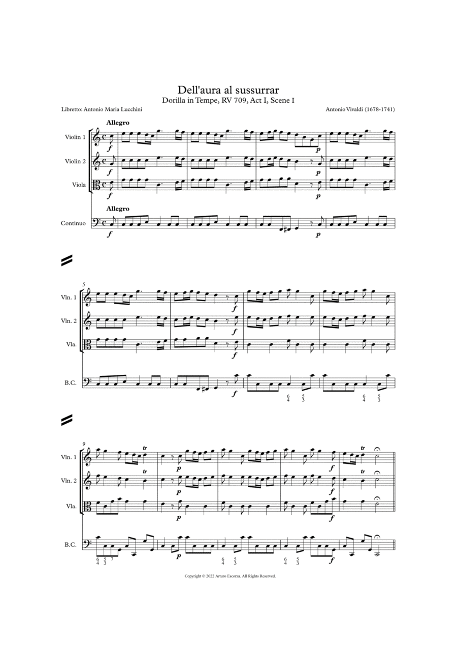 The Vivaldi Album - The most famous arias from Vivaldi's operas - Score Only Chamber Music scores gallery preview page 1