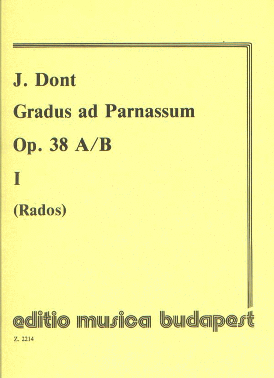 Gradus ad Parnassum I op. 38 30 fortgeschrittene Ü