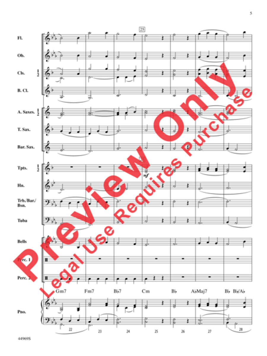 A Carol Français Concert Band scores gallery preview page 6