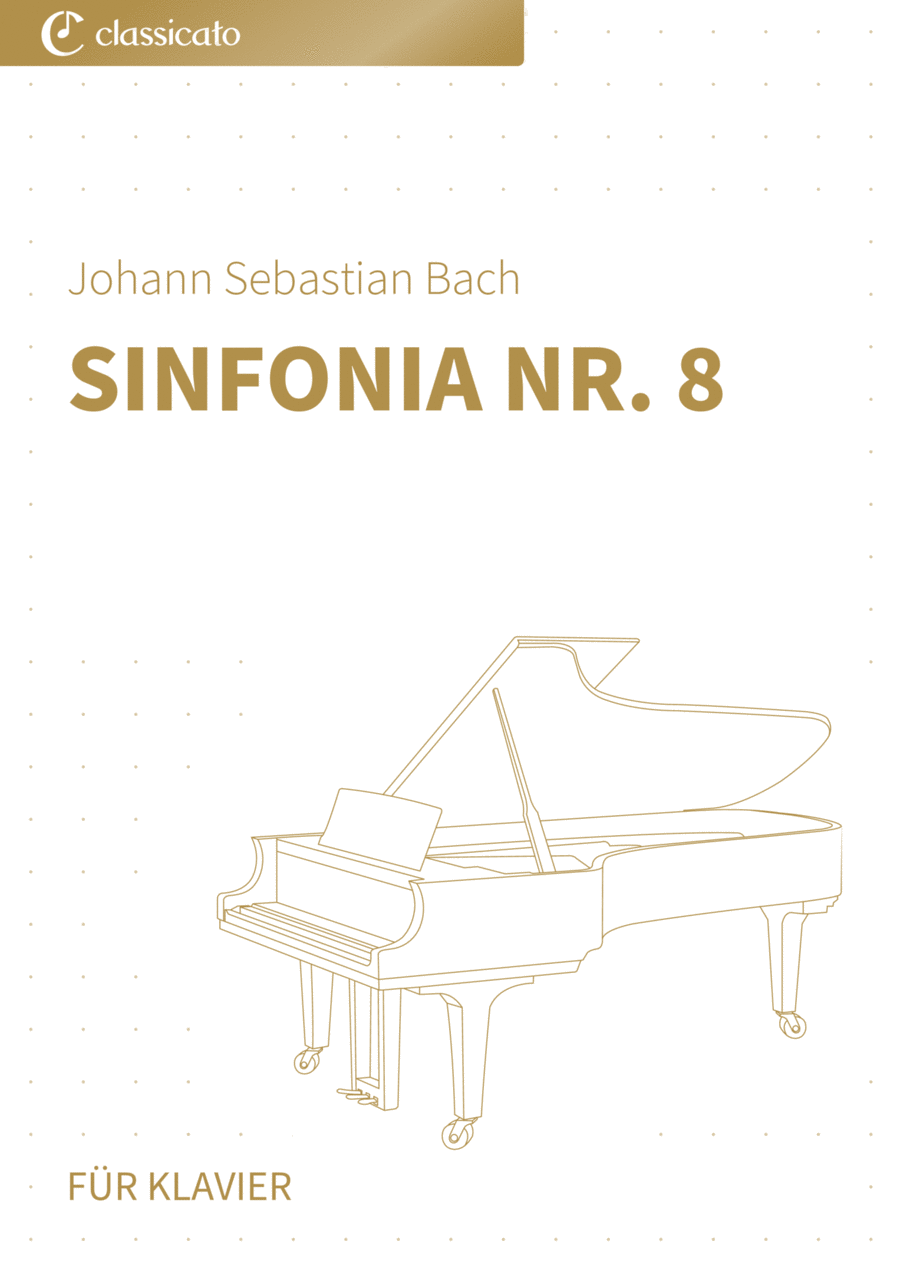 Sinfonia Nr. 8 Piano Solo scores gallery preview page 1