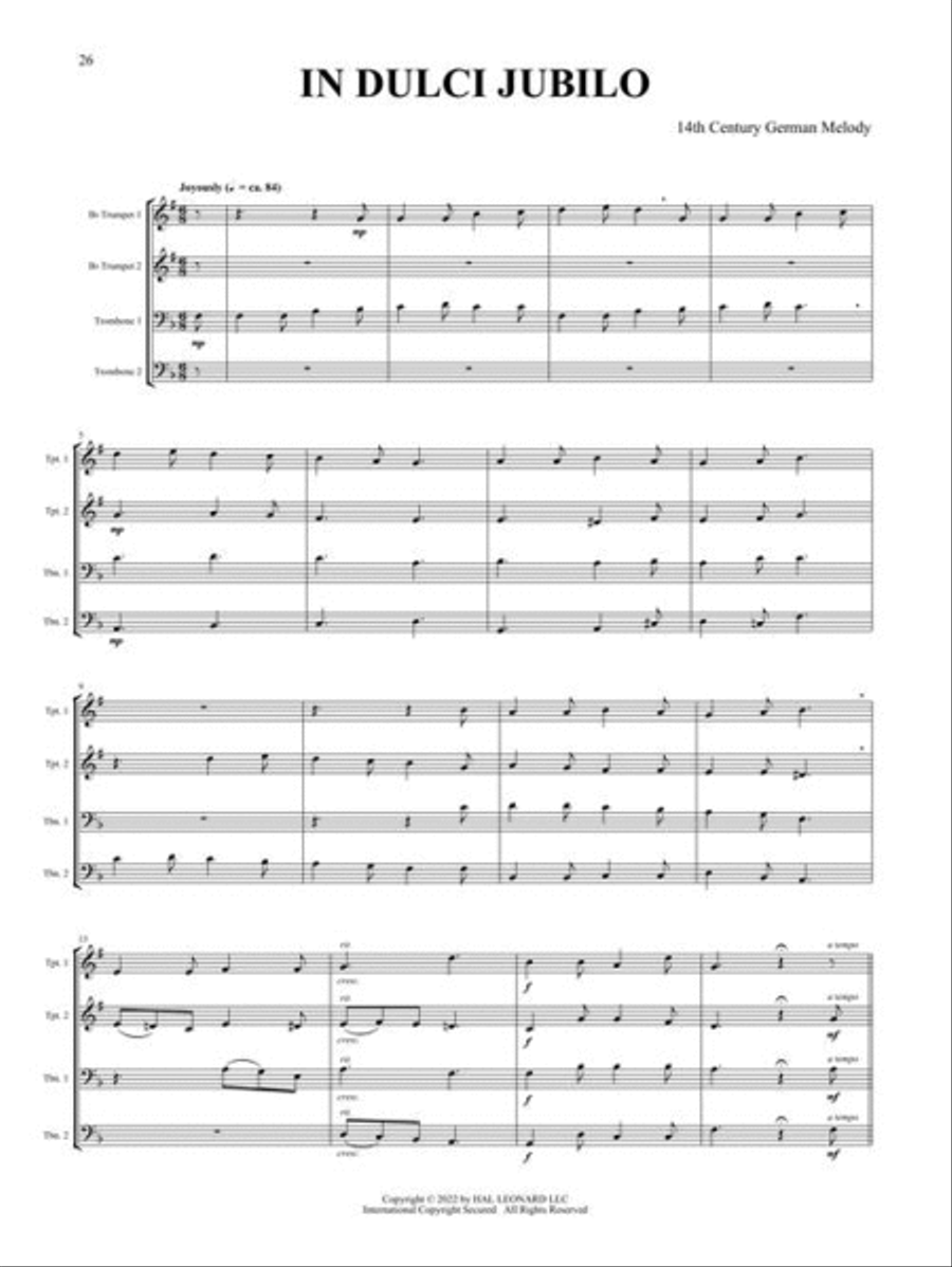 Canadian Brass Christmas Quartets Brass Quartet scores gallery preview page 6