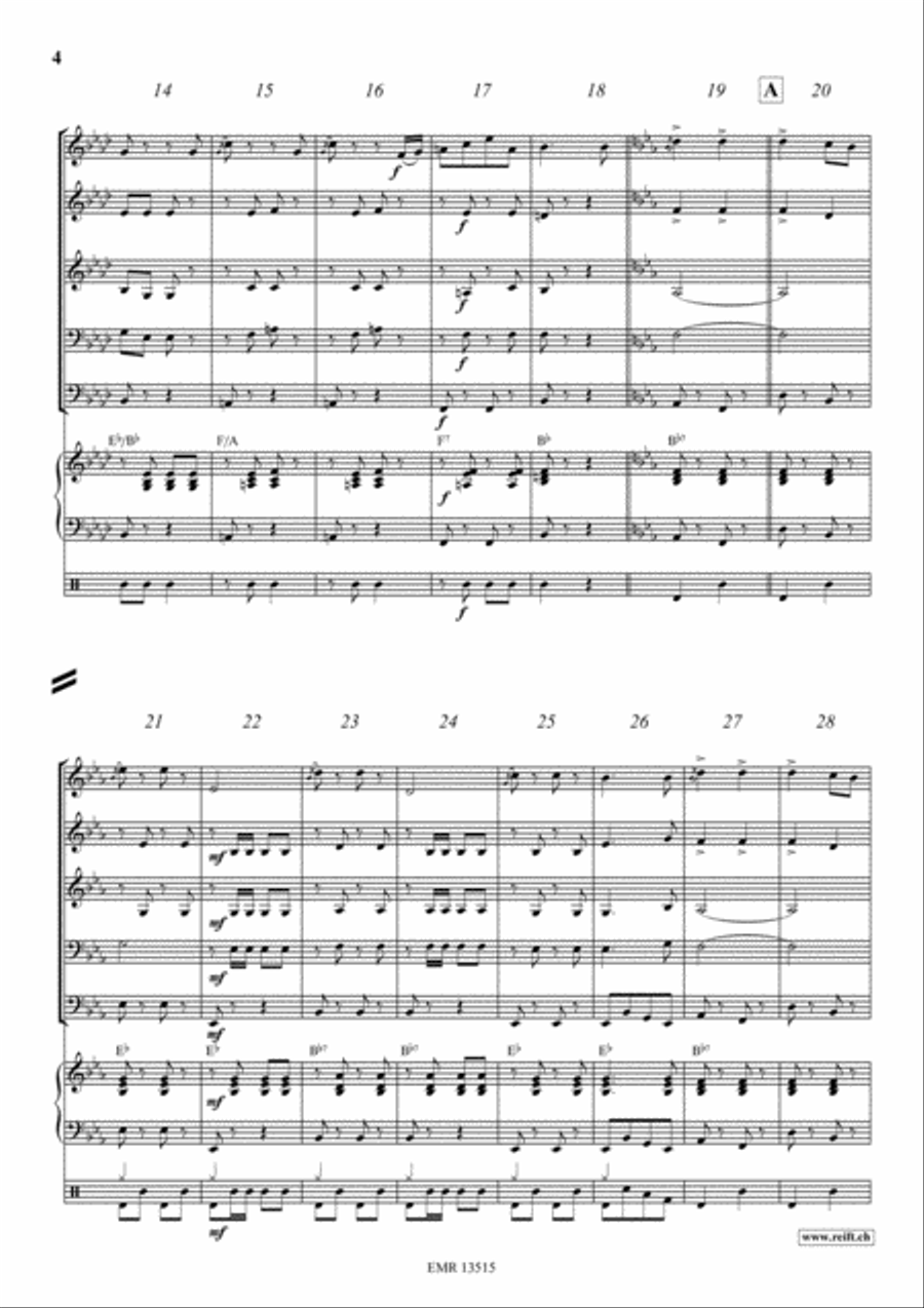 Tritsch-Tratsch Polka Woodwind Quintet scores gallery preview page 4