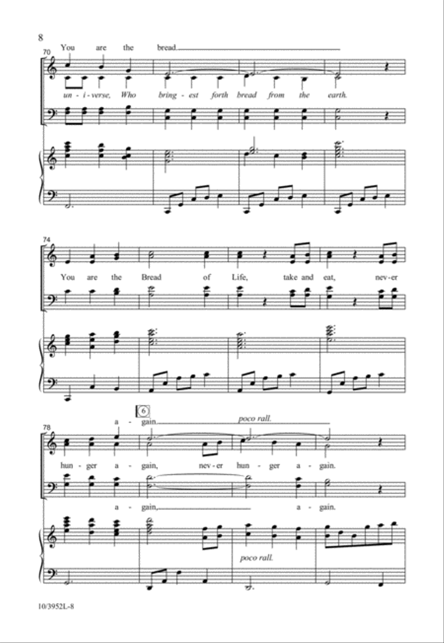 You Are the Bread You Are the Bread 4-Part scores gallery preview page 8